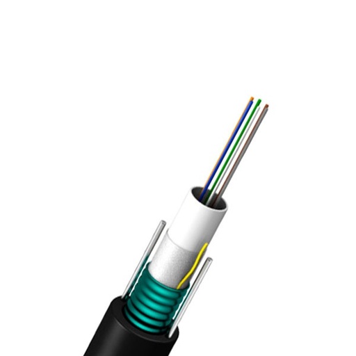 [LOC516] GYXTW6 - Fiber Optic Cable 6 Stand IN/OUT Multi Mode, 62.5/125 μm, OM1, Black Jacket